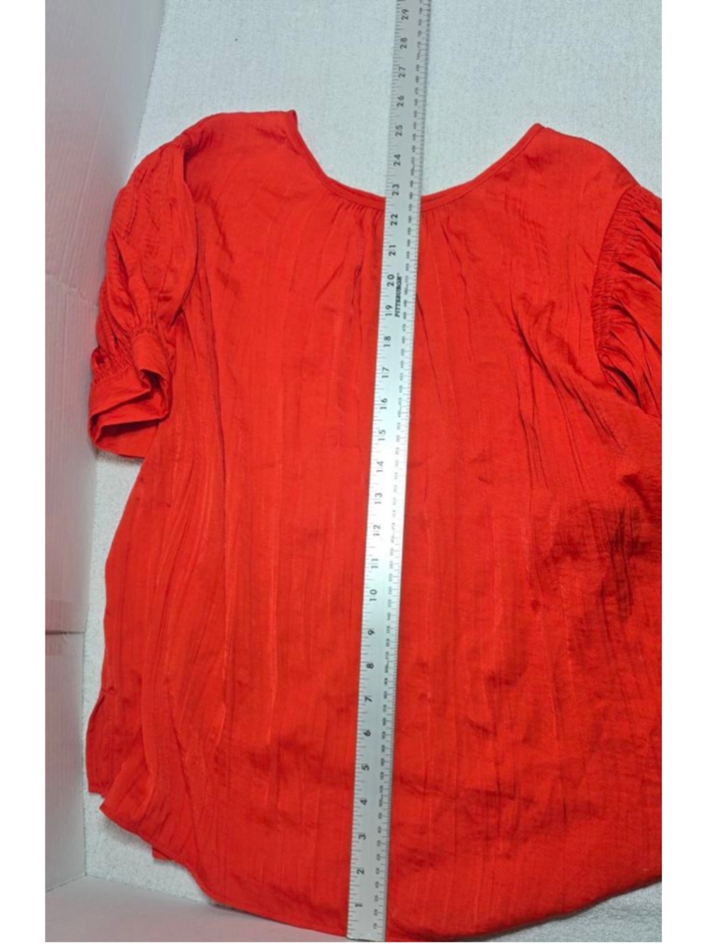 Women's Vince Camuto Orange Blouse L - Picture 9 of 9